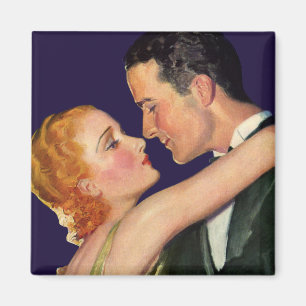 Vintage Love and Romance, Retro Hollywood Movies Magnet