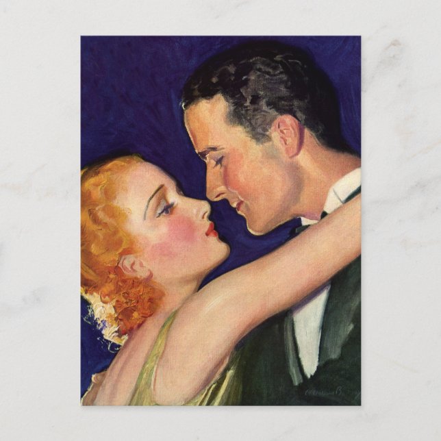 Vintage Love and Romance, Retro Hollywood Movies Postcard (Front)