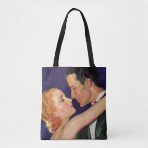 Vintage Love and Romance, Retro Hollywood Movies Tote Bag