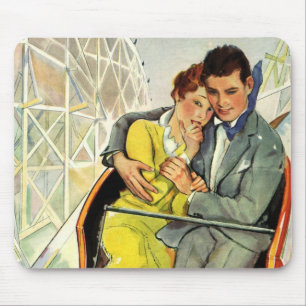 Vintage Love and Romance, Roller Coaster Ride Mouse Mat
