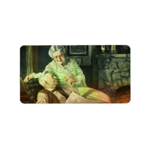 Vintage Love and Romance; Romantic Grandparents Label