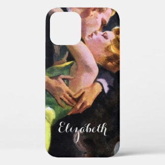 Vintage Love and Romance, Romantic Kiss iPhone 12 Case