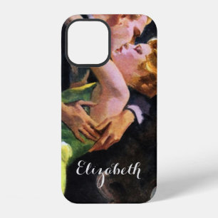 Vintage Love and Romance, Romantic Kiss iPhone 12 Case