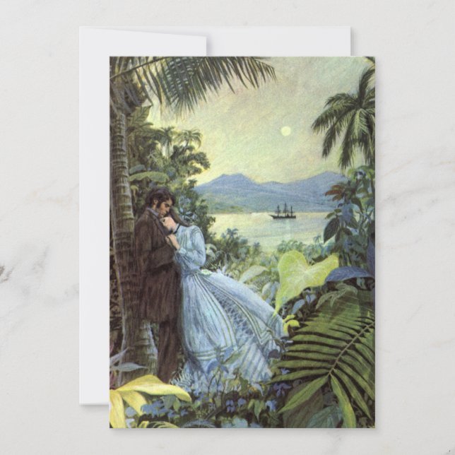 Vintage Love and Romance, Romantic Tropical View (Front)