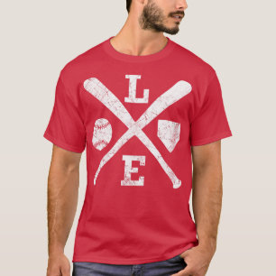 Vintage LOVE Baseball Softball Lover Baseball Mum T-Shirt