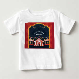 Vintage Love Circus Carnival Red White Blue Age Baby T-Shirt