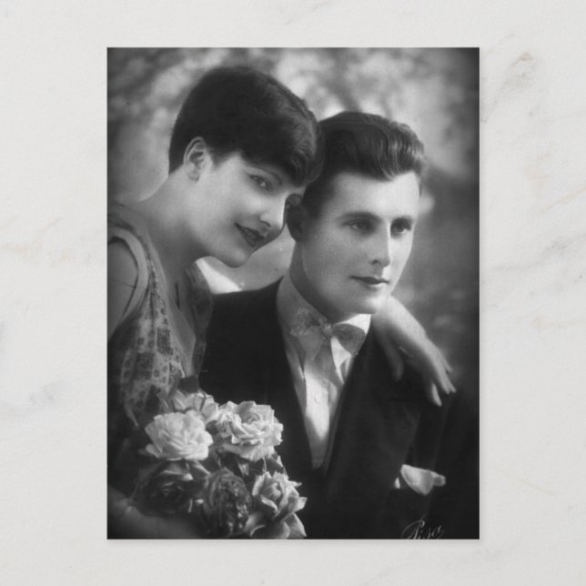 Vintage Love from France Postcard (Front)