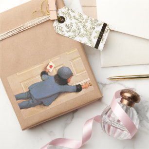 Vintage Love Letter by Jessie Willcox Smith Rectangular Sticker