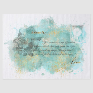 Vintage Love Letter Tissue Paper