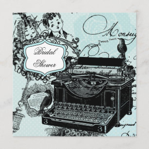 Vintage Love Letters Bridal Shower Invitation