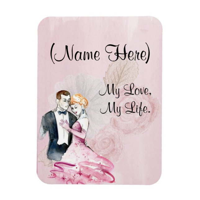 Vintage Love Magnet (Vertical)