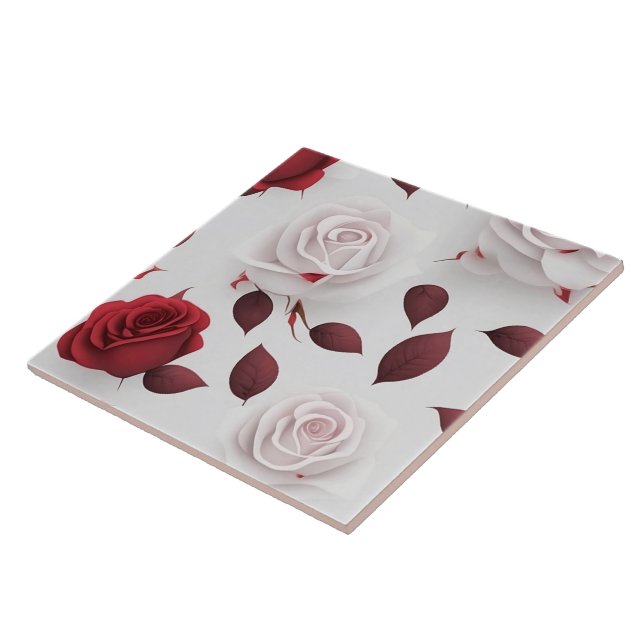 Vintage Love Popular Rose Collection Tile (Side)