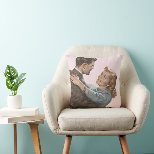 Vintage Love Romance Newlyweds Shall We Dance? Cushion (Chair)