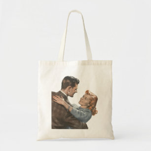 Vintage Love Romance Newlyweds Shall We Dance? Tote Bag