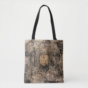 Vintage Love Romantic Gothic Tote Bag
