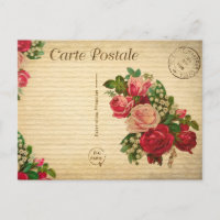 Vintage Love Romantic Roses Floral Flowers French