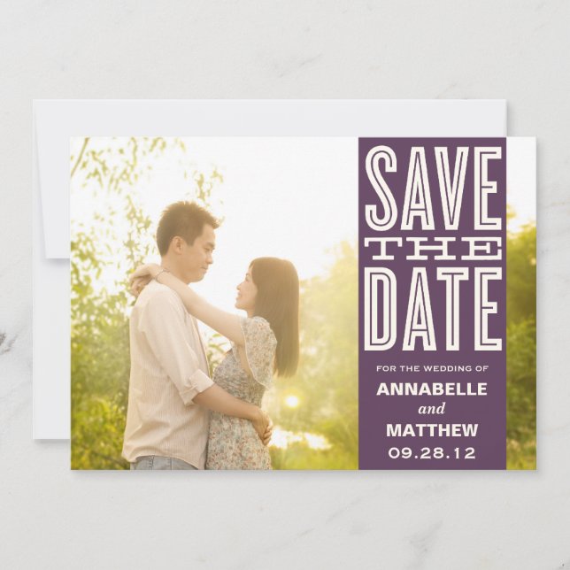 VINTAGE LOVE | SAVE THE DATE ANNOUNCEMENT (Front)