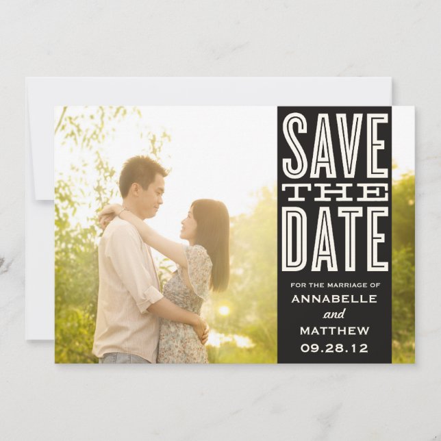 VINTAGE LOVE | SAVE THE DATE ANNOUNCEMENT (Front)
