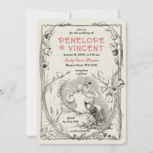 Vintage Love Serenade Wedding  Invitation