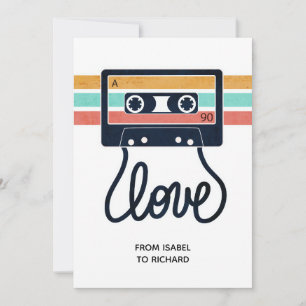 Vintage Love Songs Holiday Card