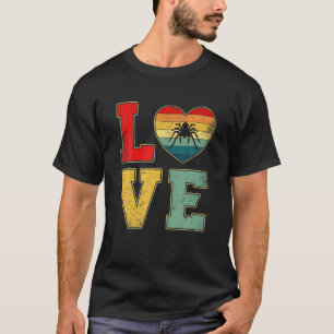 Vintage Love Spider Retro 70S 80S Heart Farm Anima T-Shirt