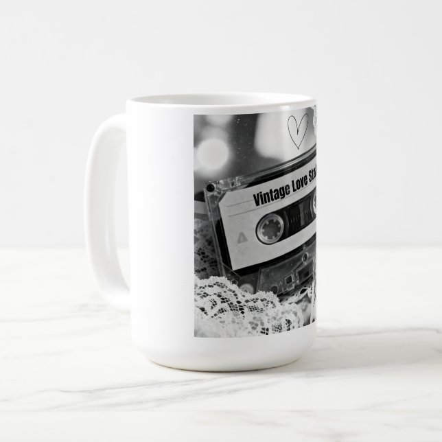Vintage Love Static Coffee Mug (Front Left)