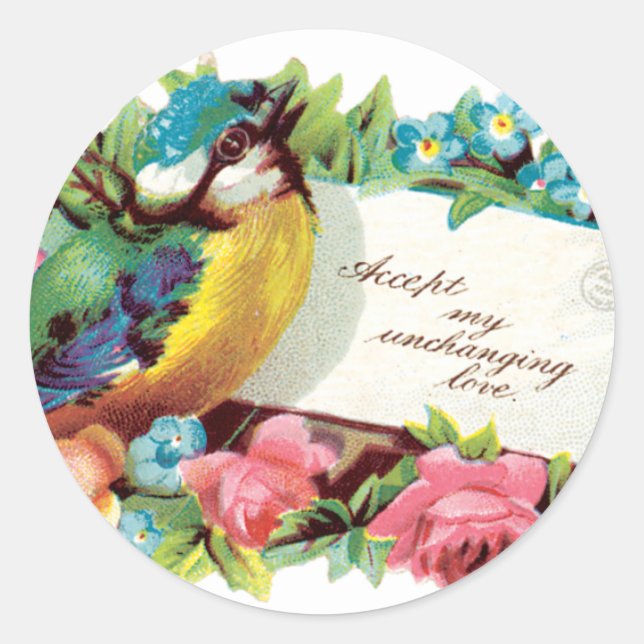 Vintage Love Stickers - Little Bird (Front)