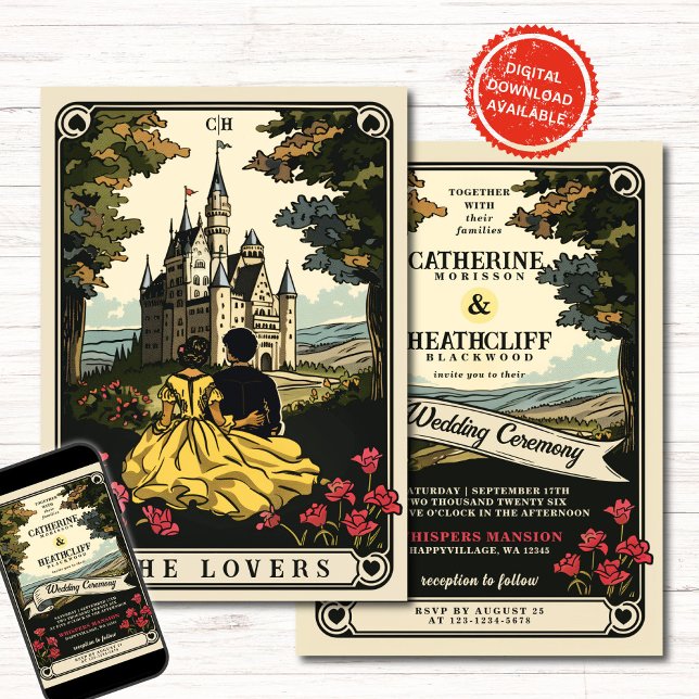 Vintage Love | Tarot Wedding Invitation (Creator Uploaded)
