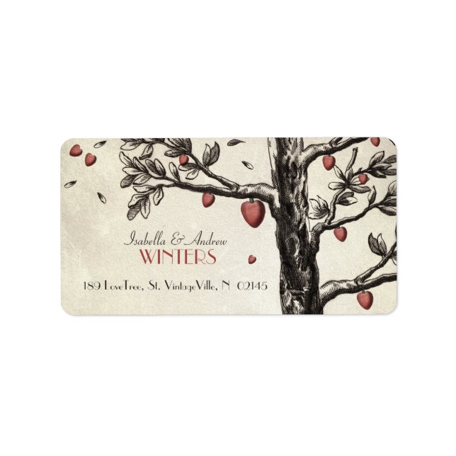 Vintage Love Tree Label (Front)