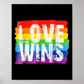 Vintage Love Win Rainbow Peace Sign Pride Lesbian 