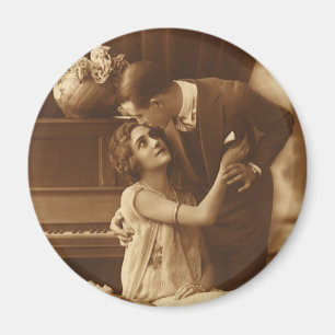 Vintage Lovers,  Love Romance Romantic Music Magnet
