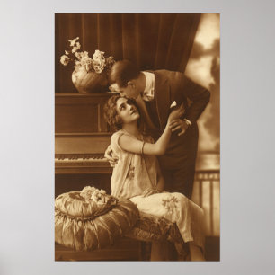 Vintage Lovers, Love Romance Romantic Music Poster