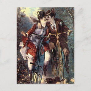 Vintage Lovers Postcard