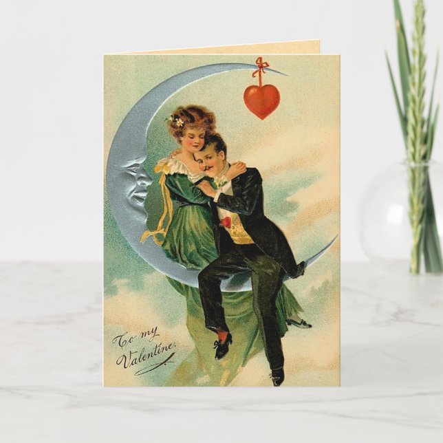 Vintage Lover's Valentine's Day Card (Front)