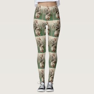 Vintage Loving Easter Rabbit Leggings