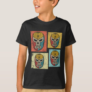 Vintage Lucha Libre Masks Funny Retro Mexican Luch T-Shirt