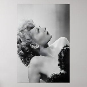 Vintage Lucille Ball Photo Print Black and White