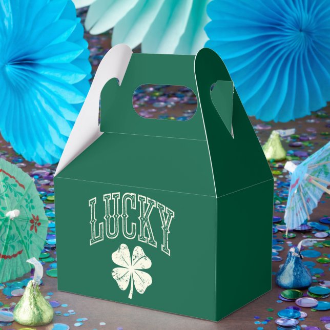 Vintage Lucky Clover St Patrick's Day  Favour Box (Party)