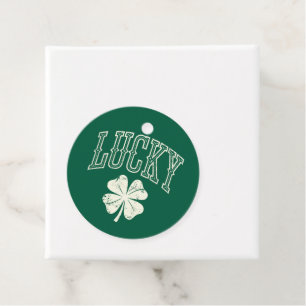 Vintage Lucky Clover St Patrick's Day  Favour Tags