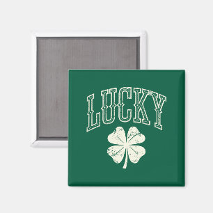 Vintage Lucky Clover St Patrick's Day  Magnet