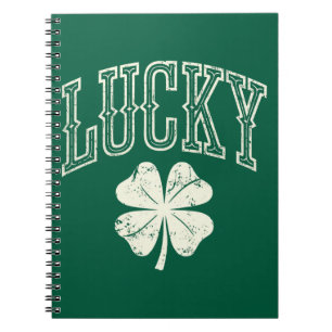 Vintage Lucky Clover St Patrick's Day  Notebook