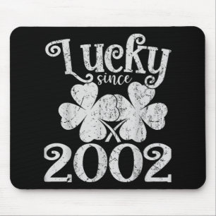 Vintage Lucky Since 23 2002 Lucky St. Patricks Day Mouse Mat