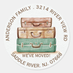 Vintage Luggage Stickers & Labels | Zazzle UK