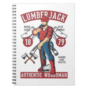 Vintage Lumberjack Notebook