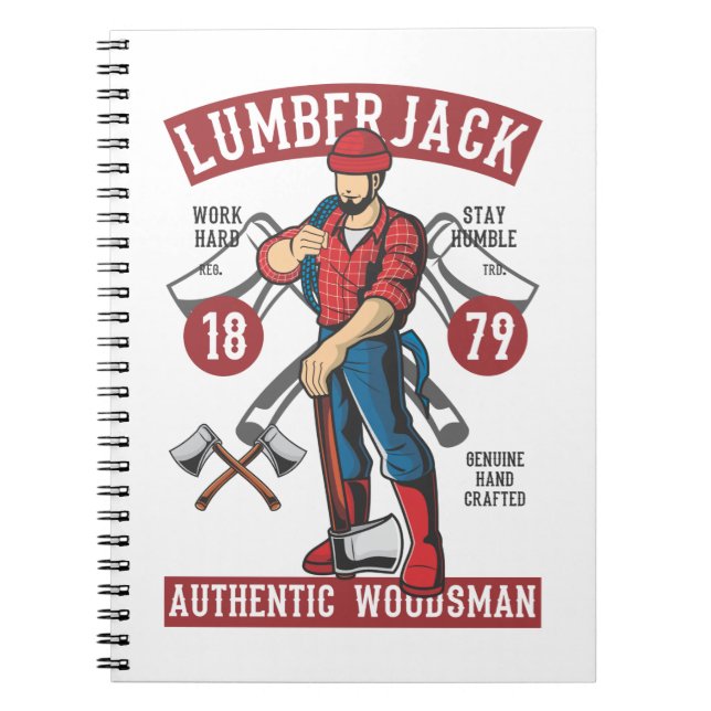 Vintage Lumberjack Notebook (Front)