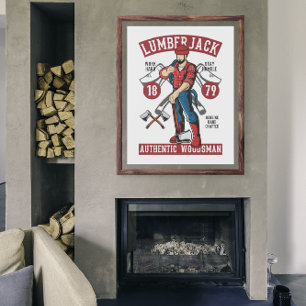Vintage Lumberjack  Poster