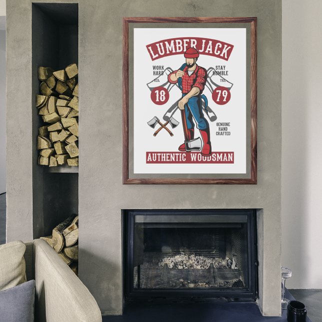 Vintage Lumberjack Poster (vintage lumberjack poster)
