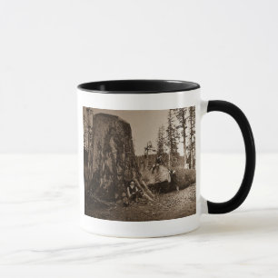 Vintage Lumberjacks Magic Lantern Slide 1903 Mug
