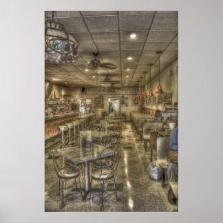 Vintage Luncheonette Poster