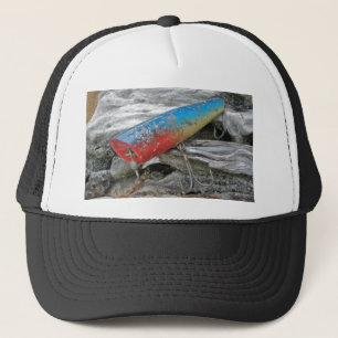 Vintage Lure Blue Streak Tackle Co Waltham MA Trucker Hat